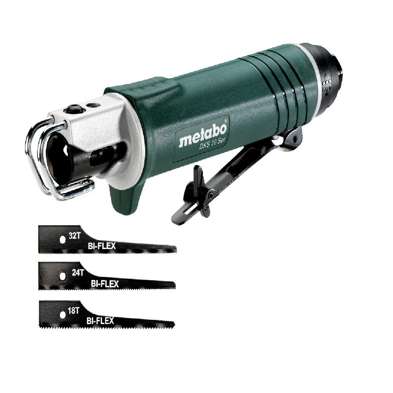Sierra de Carrocería Neumática METABO de 5/32" (4mm) 6.2 bar (90 psi) DKS 10 SET | Máquinas y Equipos Comerciales, S.A. 