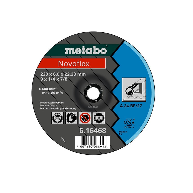 Disco de Desbaste METABO (Novoflex) de 9" (230 x 6 mm) | Máquinas y Equipos Comerciales, S.A. 