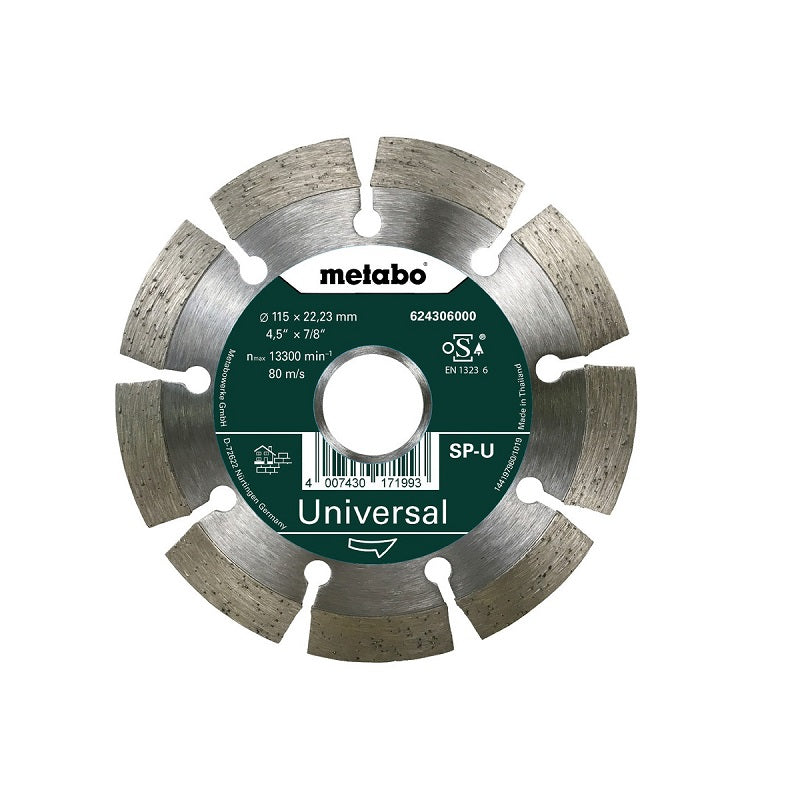 Disco de Corte Diamantado METABO de 6" (150 mm) 11 Segmentos | Máquinas y Equipos Comerciales, S.A. 