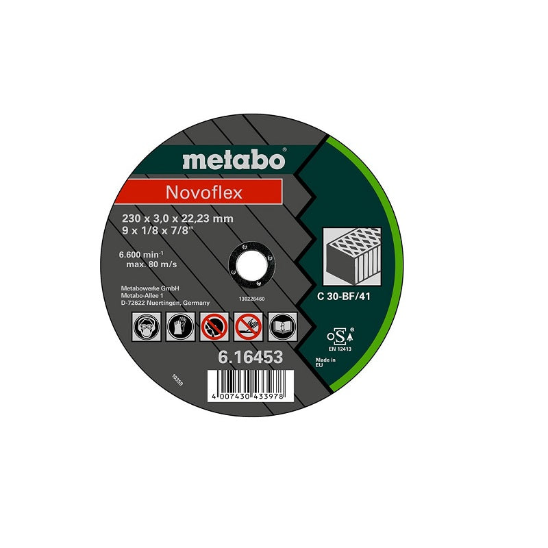 Disco de Corte METABO (Novoflex) de 7" (180 x 3 mm) Piedra | Máquinas y Equipos Comerciales, S.A.