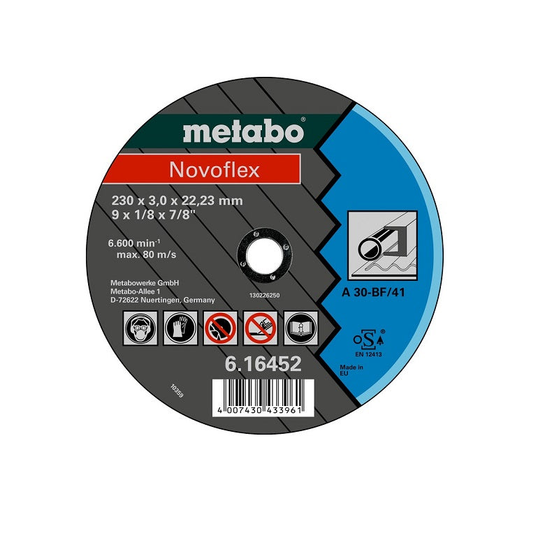 Disco de Corte METABO (Novoflex) de 4-1/2" (115 x 2.5 mm) | Máquinas y Equipos Comerciales, S.A.