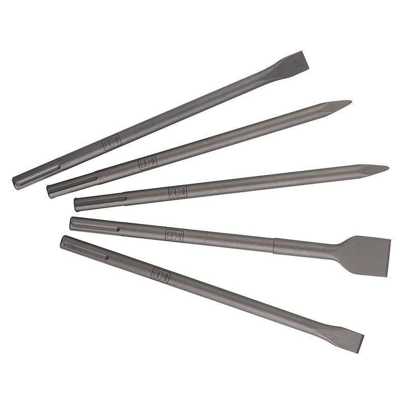 Juego de cinceles SDS-MAX de 5 piezas marca Metabo | Máquinas y Equipos Comerciales, S.A. 