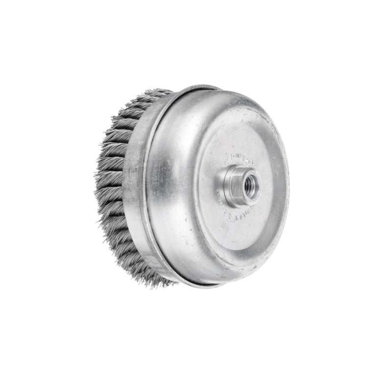 Cepillo (Copa) de Alambre de Acero Trenzado PFERD de 6" (150 mm) 5/8 | Máquinas y Equipos Comerciales, S.A. 