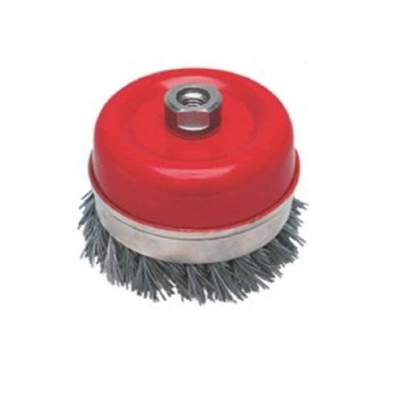 Cepillo (Copa) de Alambre de Acero Trenzado METABO de 4" (100 mm) 5/8 | Máquinas y Equipos Comerciales, S.A. 